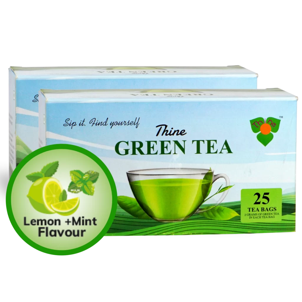 Thine Lemon and Mint Flavored Green Tea